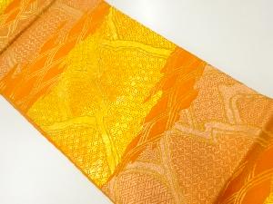 山並みに波・古典柄模様織出し袋帯